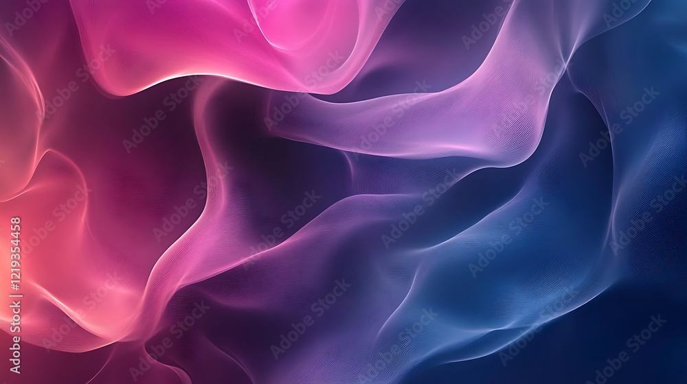 Obraz premium Abstract Pink And Blue Wave Pattern Design