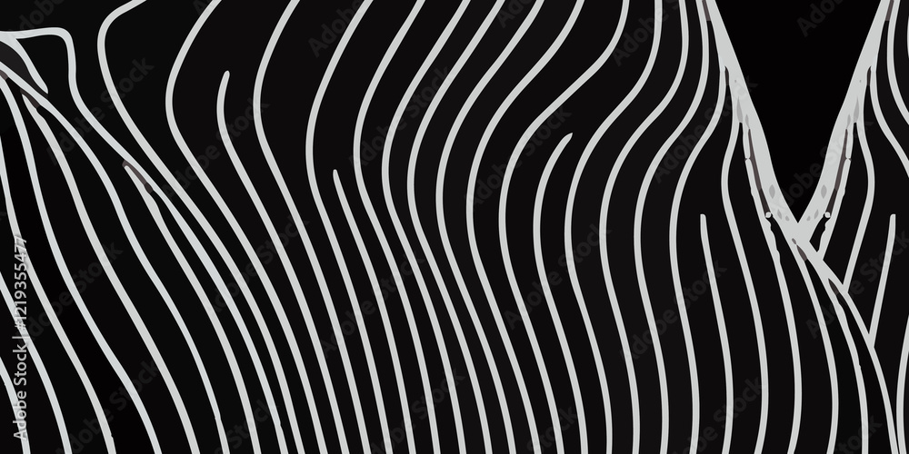 Minimalist Black Background with an Intricate Pattern of Flowing White Wavy Lines: A Modern Abstract Design. Elegant Abstract Design Featuring a Black Backdrop with Contrasting White Wavy Lines Minimalist Black Background with an Intricate Pattern of Flowing White Wavy Lines: A Modern Abstract Design. Elegant Abstract Design Featuring a Black Backdrop with Contrasting White Wavy Lines