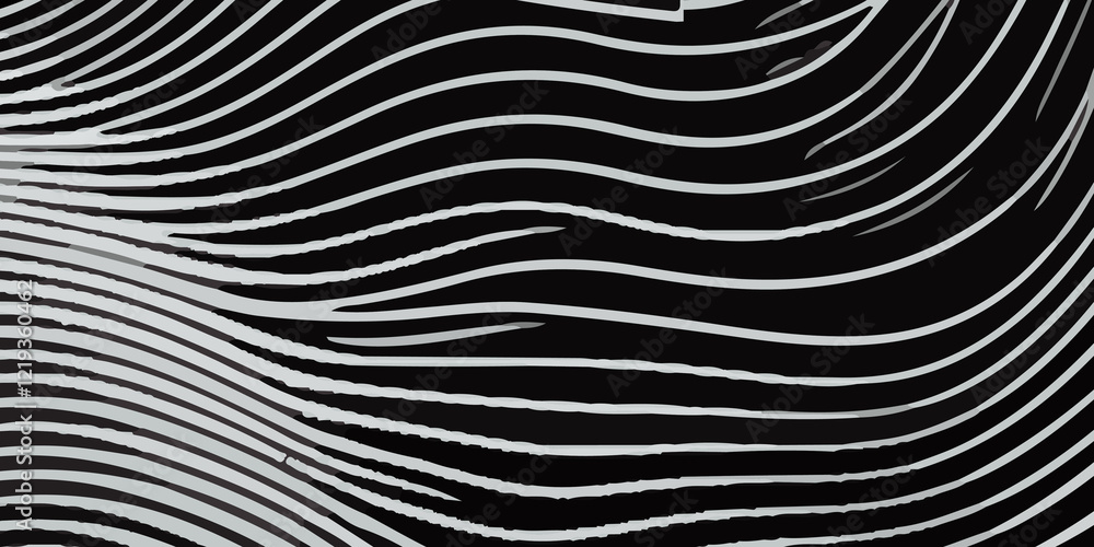 Minimalist Abstract Black Background Featuring Flowing White Wavy Lines in a Dynamic and Elegant Pattern. Modern Digital Art Design with Contrasting White Curvilinear Waves on a Sleek Black Backdrop Minimalist Abstract Black Background Featuring Flowing White Wavy Lines in a Dynamic and Elegant Pattern. Modern Digital Art Design with Contrasting White Curvilinear Waves on a Sleek Black Backdrop