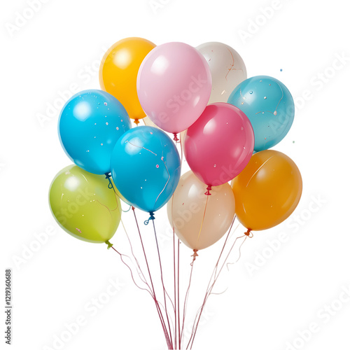 Colorful Party Balloons Festive Celebration Air Helium Birthday fun joy event happy image happy     