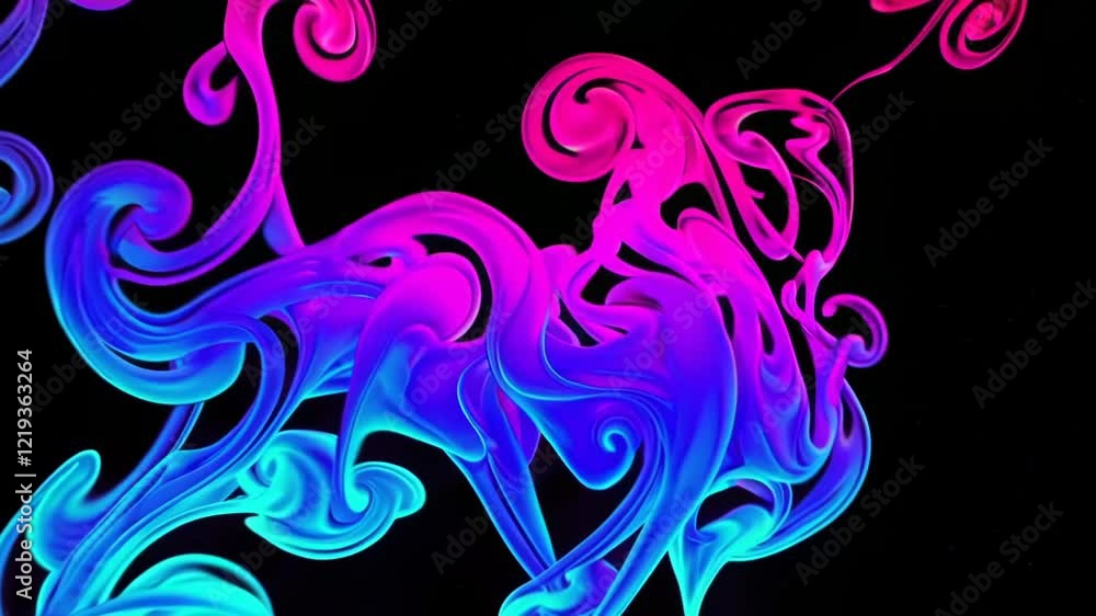 Smoke effect in bright neon colors, swirling together to form an abstract gradient pattern
Smoke effect in bright neon colors, swirling together to form an abstract gradient pattern