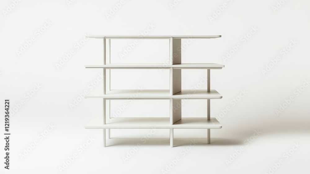Modern Minimalist White Shelving Unit Design Modern Minimalist White Shelving Unit Design