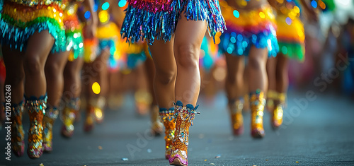 Festive, dancing, carnival, musical processions, performances on the streets. Folk festivals.