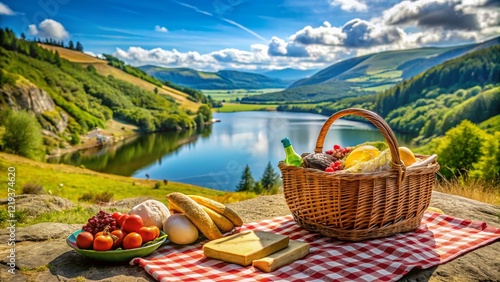 Scenic Welsh Dam Road Trip: Picnic Lunch with Stunning Views of Llyn Vyrnwy photo