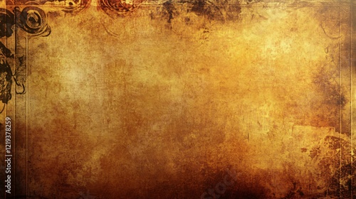 Golden textured abstract piece with vintage warmth photo