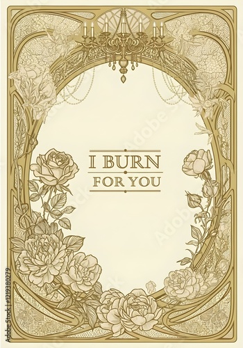 Vintage Floral Frame with 