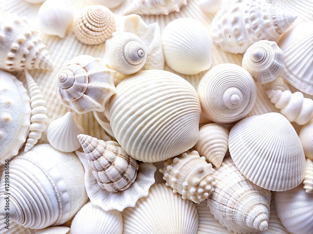 Elegant Seashell Collection generative ai Elegant Seashell Collection generative ai