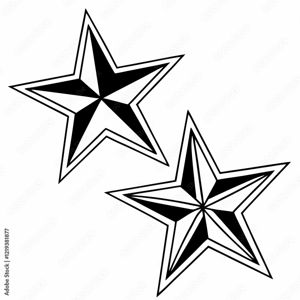 Fototapeta premium abstract star shape