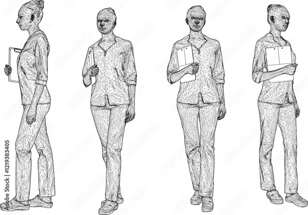vector sketch design of nurse in hospital vector sketch design of nurse in hospital