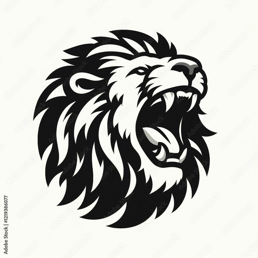 Fototapeta premium lion head mascot