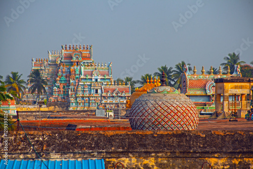 Sri Ranganatha Swamy Temple, Srirangam, Hinu Temple in Trichy, Tamil Nadu, India. Place of worship. photo