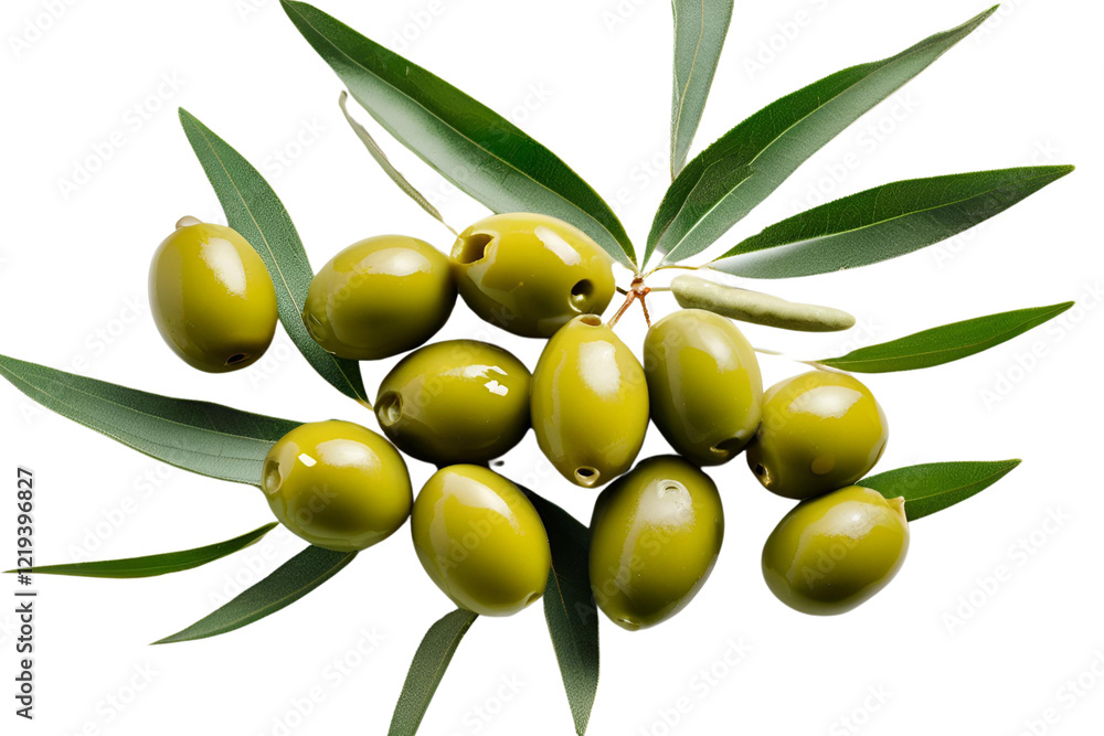 Organic Green Olives Isolated on White Background
Organic Green Olives Isolated on White Background