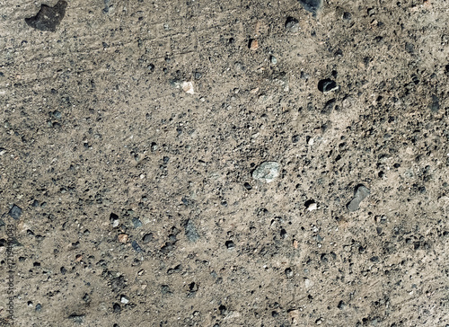 Soil and stones background top view. photo