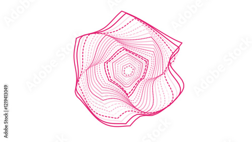 chaotic repeated shape background pattern