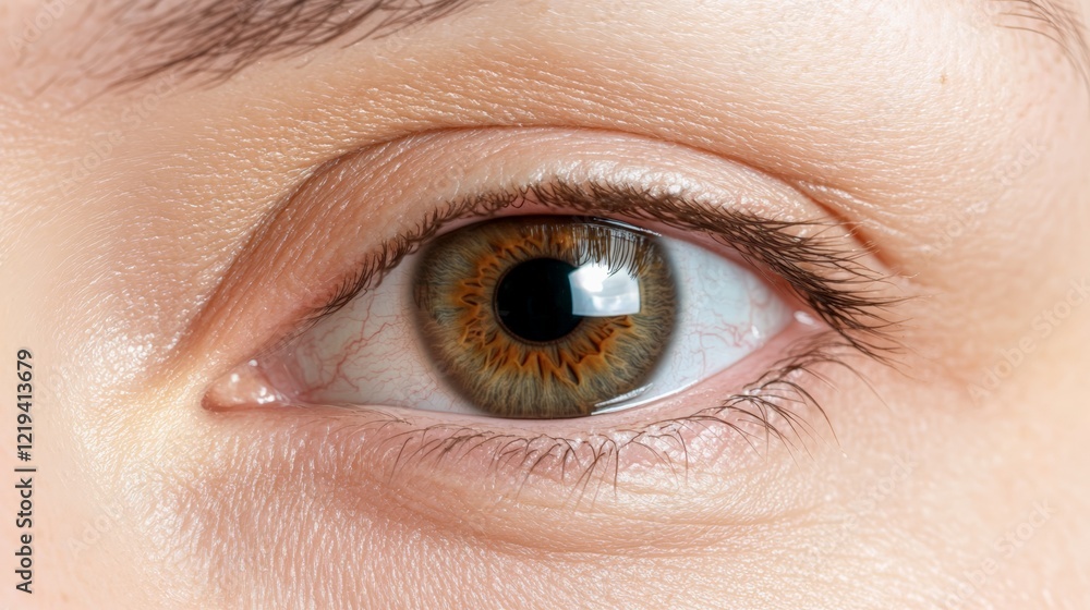 Macro close up of beautiful female brown eye showing iris, pupil and eyelid with eyelashes, concept of ophthalmology, eyesight, vision, lasik surgery, cosmetology or healthcare Macro close up of beautiful female brown eye showing iris, pupil and eyelid with eyelashes, concept of ophthalmology, eyesight, vision, lasik surgery, cosmetology or healthcare