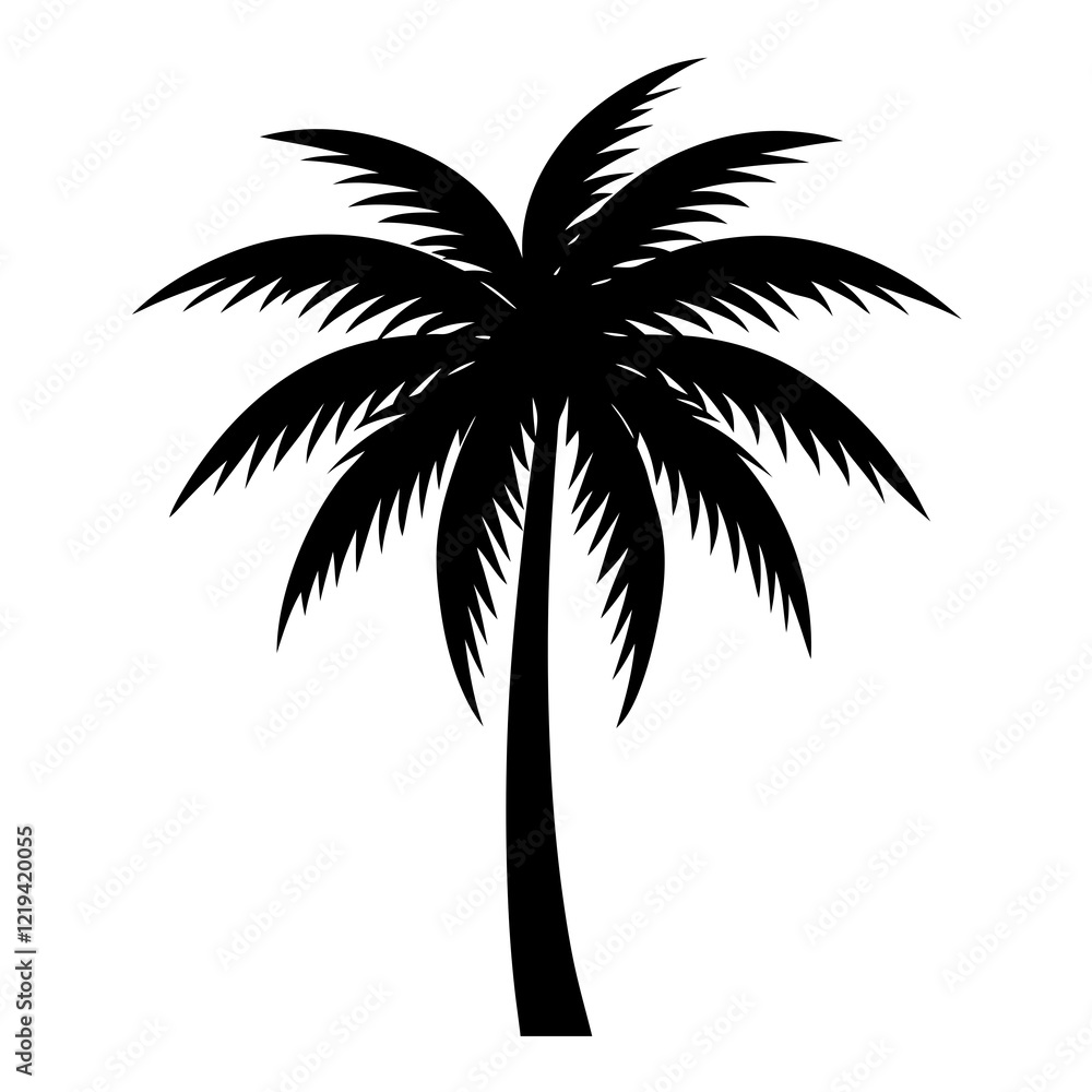 Obraz premium palm tree silhouette