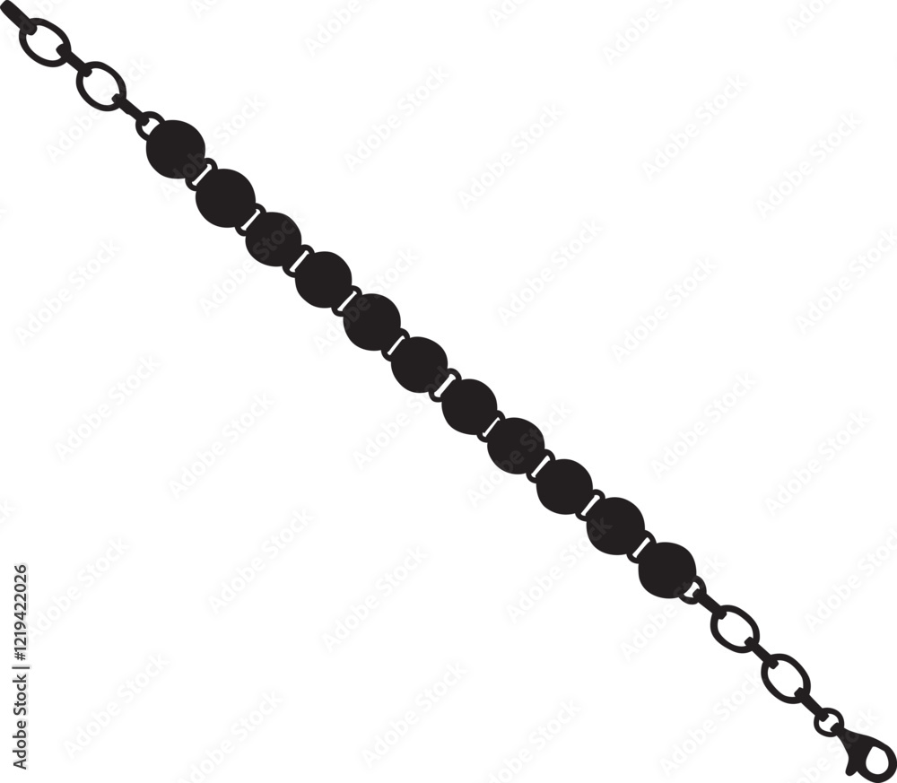 necklace made silhouette in vector necklace made silhouette in vector