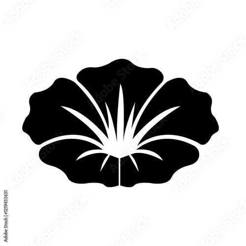 Morning glory vector icon isolated on white background