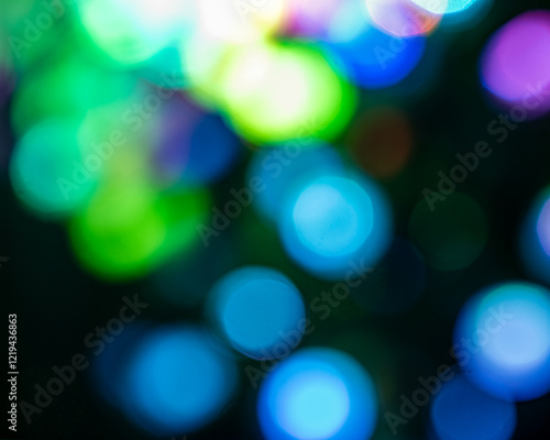 blurred and unclear, abstract, colorful, different shapes and brightness lights, color diversity, suitable for background