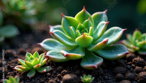 Iresine Herbstii Aureoreticulata in full growth, succulent plant, plant life photo