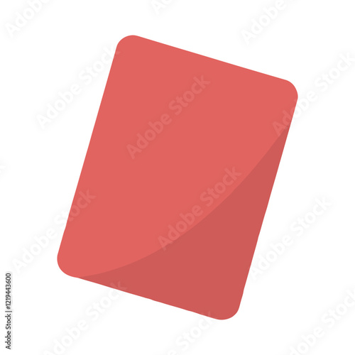 A flat illustration of Soccer cards, red and yellow card isolated for web design and app icons.

