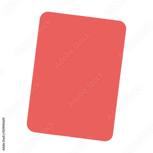 A flat illustration of Soccer cards, red and yellow card isolated for web design and app icons.
