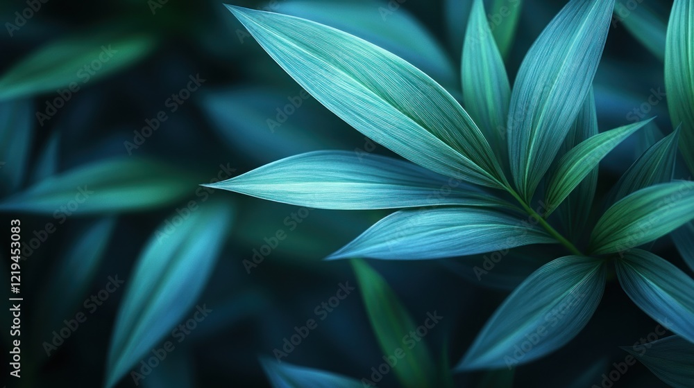 Lush green foliage with soft light. Lush green foliage with soft light.