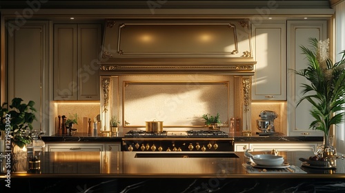 Wallpaper Mural Bright and Inviting Kitchen Featuring Modern Stove and Sleek Sink Surrounded by Warm Wooden Cabinets and Stylish Decor Creating a Cozy Atmosphere for Culinary Creativity and Gatherings Torontodigital.ca