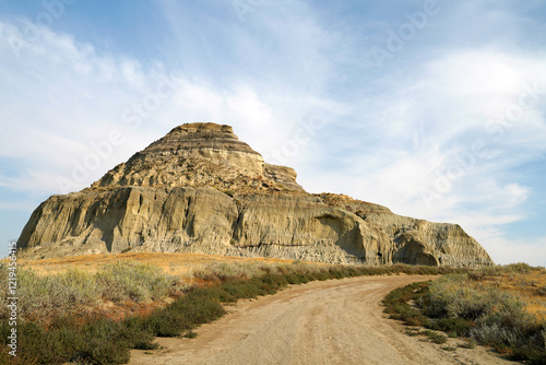 Castle Butte in the Big Muddy Badlands of Saskatchewan Canada