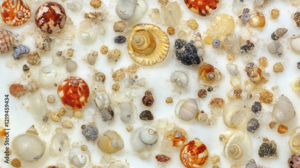 Microscopic Seashells: A Close-Up View of Beach Sand