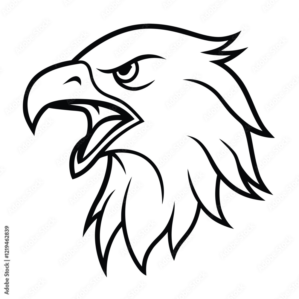 Obraz premium roaring eagle head 