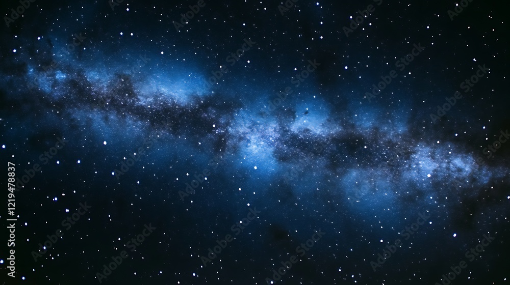 Celestial Night Sky Showing Milky Way Galaxy Celestial Night Sky Showing Milky Way Galaxy