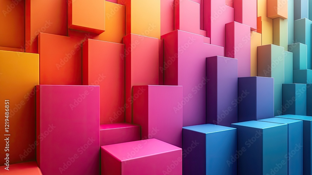 A close-up view of a variety of small, pastel-colored 3D blocks arranged in a seemingly random pattern. A close-up view of a variety of small, pastel-colored 3D blocks arranged in a seemingly random pattern.