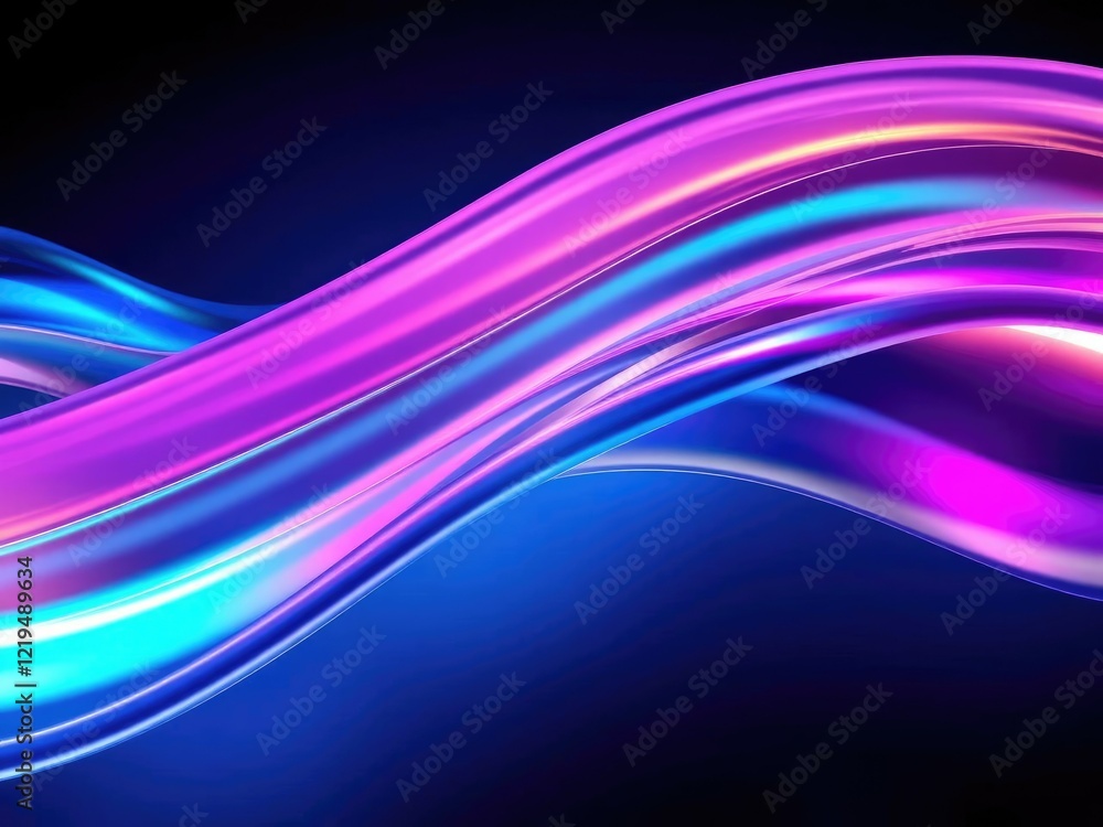 Glass wave background with vibrant neon colors and metallic finish, glowing colors, shiny surface, colorful waves Glass wave background with vibrant neon colors and metallic finish, glowing colors, shiny surface, colorful waves