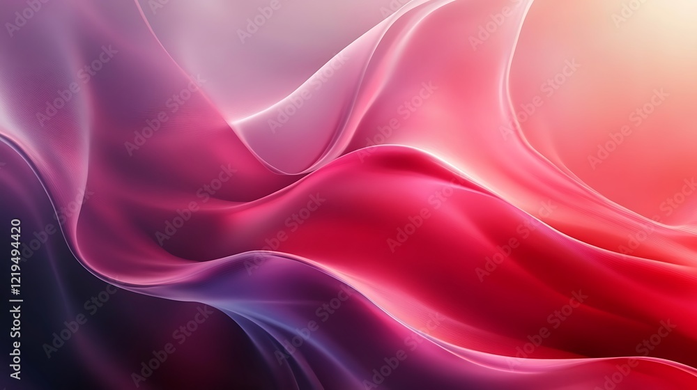 Fototapeta premium Abstract Pink and Purple Wave Background Design