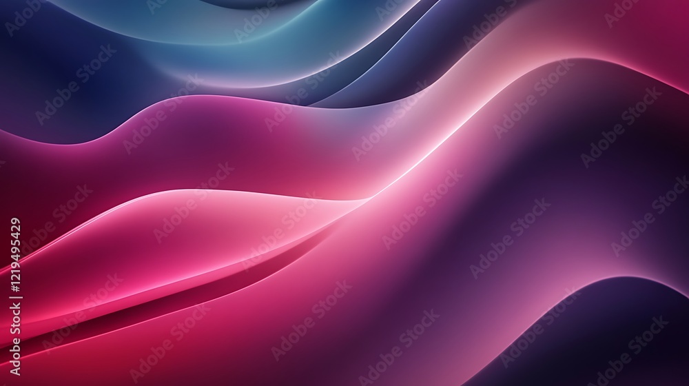 Fototapeta premium Abstract Pink Blue Swirling Wave Design Background