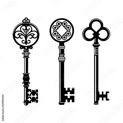set of keys vector