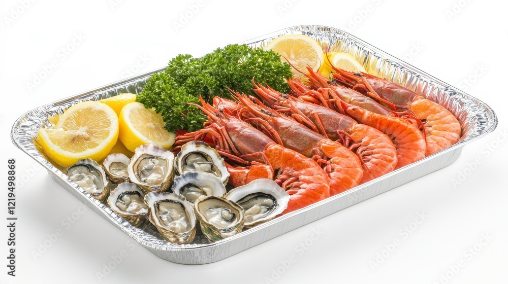 Fresh Seafood Platter with Shrimp and Oysters Fresh Seafood Platter with Shrimp and Oysters