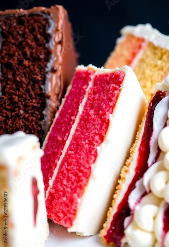 Delicious Layers: A Vibrant Collection of Gourmet Cakes photo