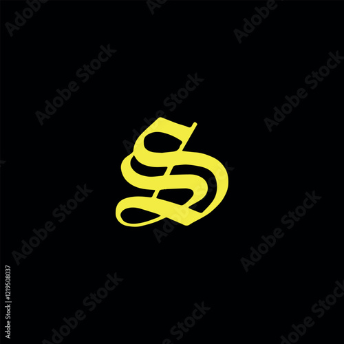letters s  sss text logo design vector