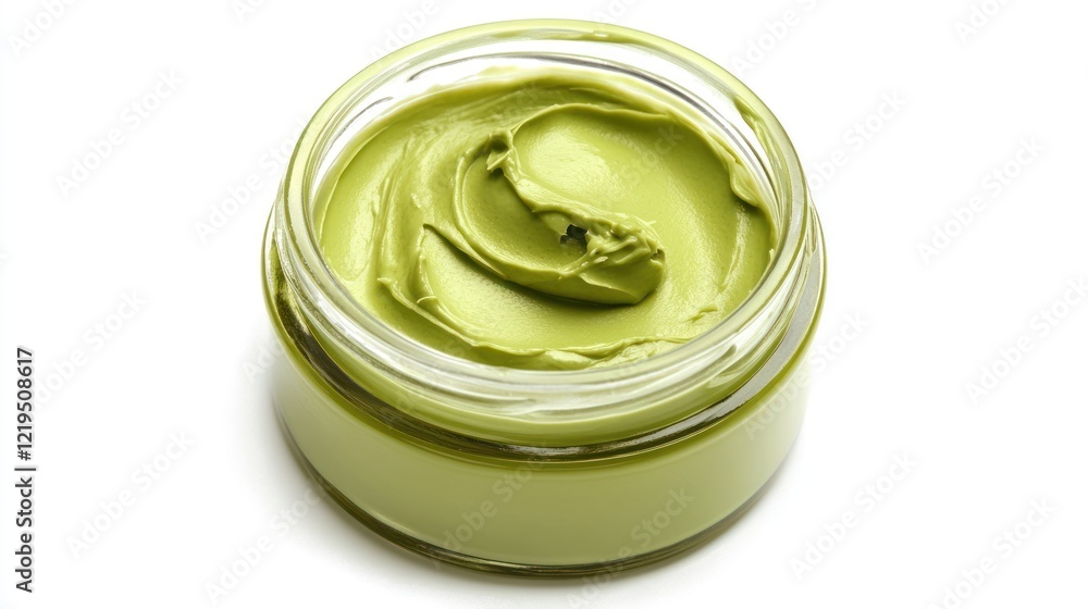 Jar of Lush Green Cream: A Close-Up Jar of Lush Green Cream: A Close-Up