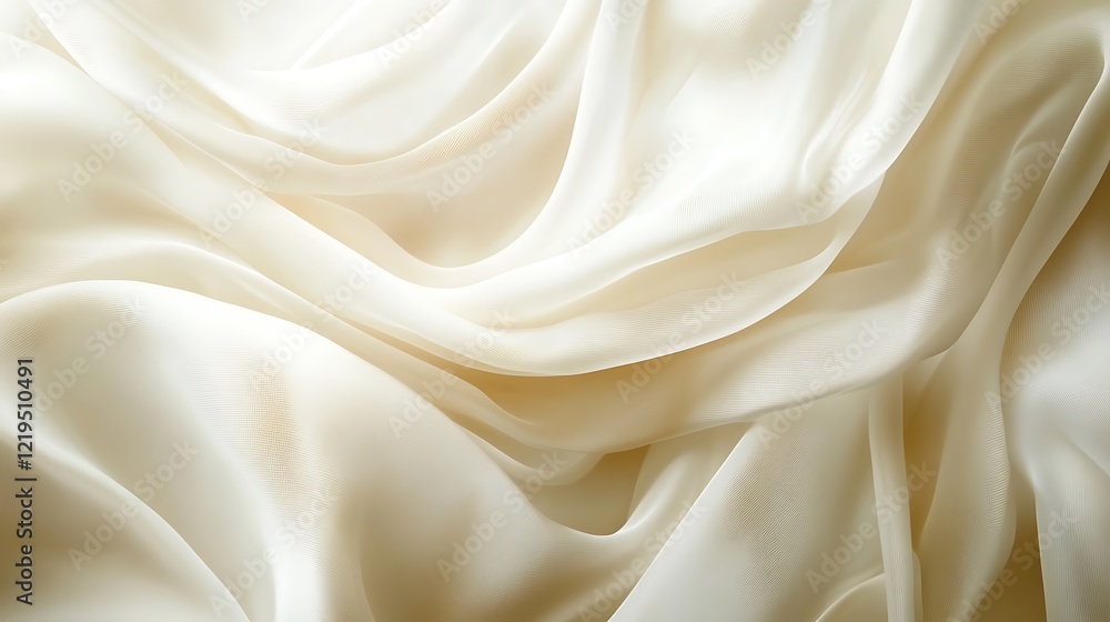 Creamy Draped Silk Fabric Abstract Background Creamy Draped Silk Fabric Abstract Background