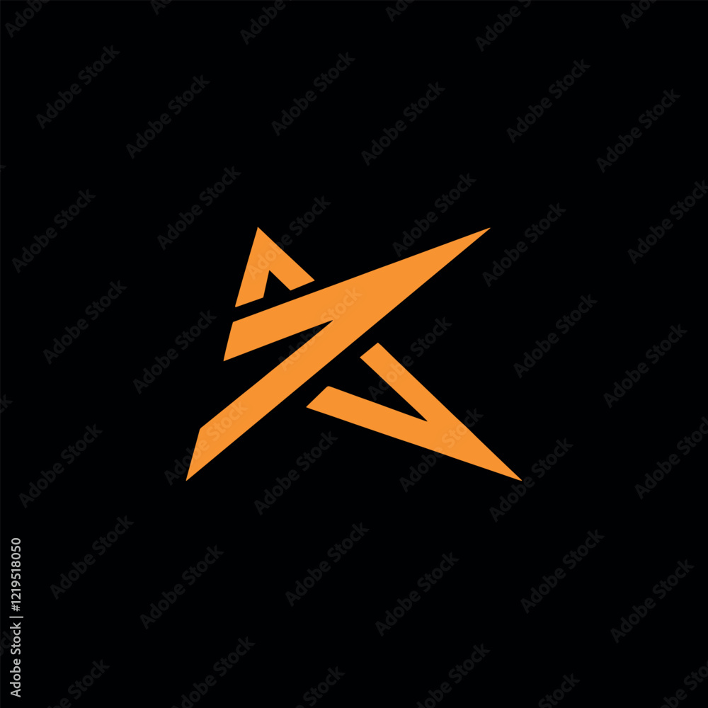 star and letter k star logo design vector star and letter k star logo design vector