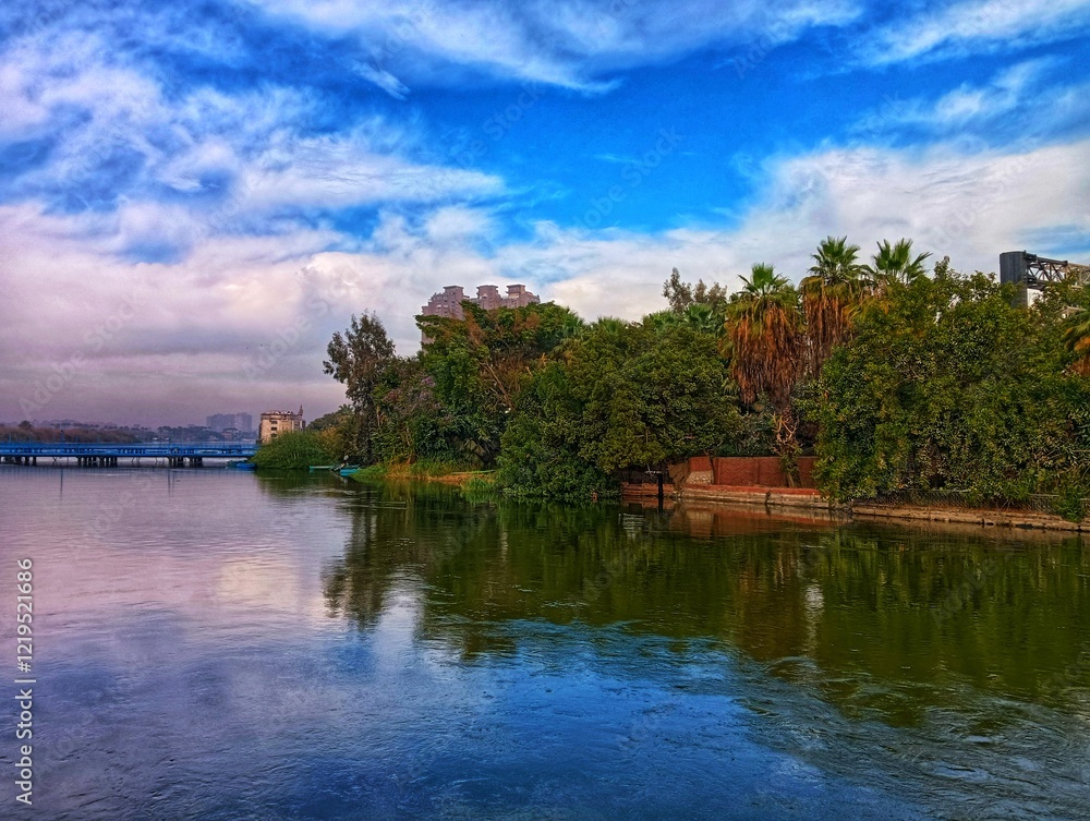 Obraz premium Maadi Island in Cairo in Egypt
