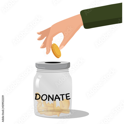 Hands with money for charity donation Fundraiser support aid supporter finance