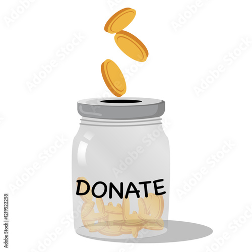 Money for charity donation Fundraiser support aid