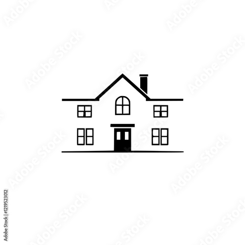 Modern House Exterior: Simple, Elegant Home Design.  Residential Architecture, Real Estate Property