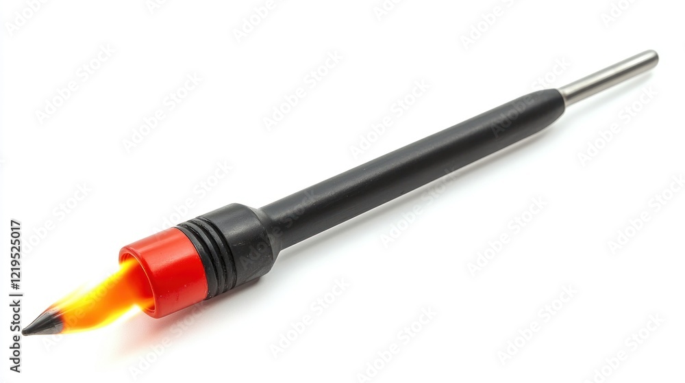 Igniting Ideas: A Burning Pencil Concept Igniting Ideas: A Burning Pencil Concept
