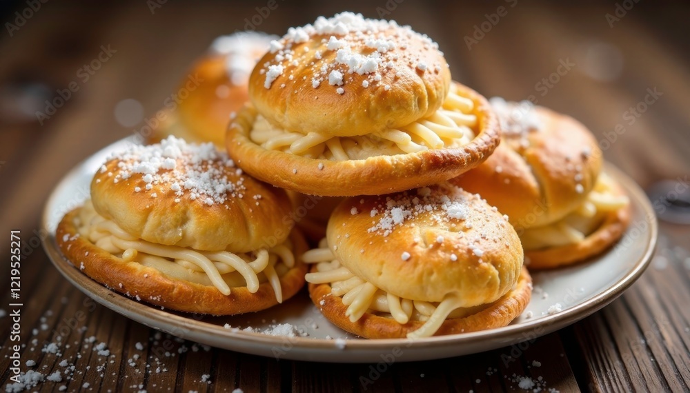 kadayif pastry with shredded wheat strands and sugar coating, baking, pastry, baked goods kadayif pastry with shredded wheat strands and sugar coating, baking, pastry, baked goods