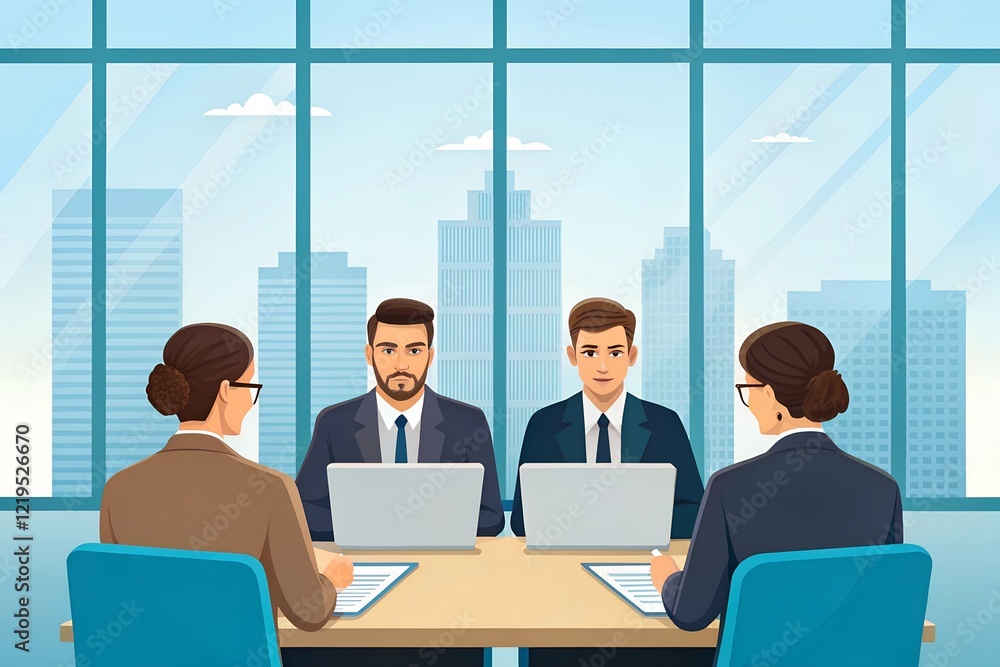 Business professionals analyzing market trends. Business professionals analyzing market trends.